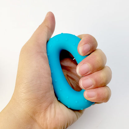 Silicone Grip Strength Ring Grip Strength Device for Men's Hand Rehabilitation Training Fitness Ring for Women's Household Small Fitness Equipment