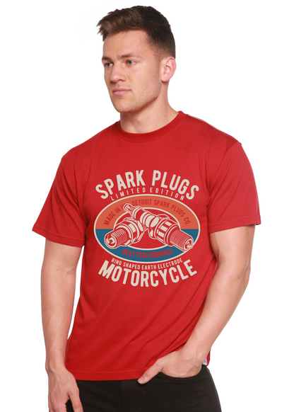 Spark Plugs Spun Bamboo® Men's Bamboo Viscose/Organic Cotton Short Sleeve Graphic T-Shirt