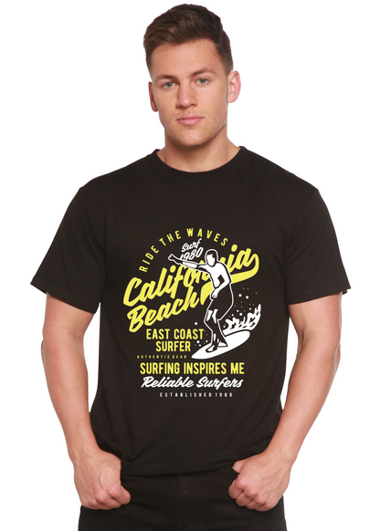 Ride The Waves Spun Bamboo® Men's Bamboo Viscose/Organic Cotton Short Sleeve Graphic T-Shirt