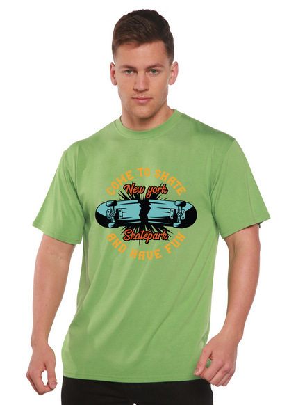 New York Skatepark Men's Bamboo Viscose/Organic Cotton Short Sleeve Graphic T-Shirt