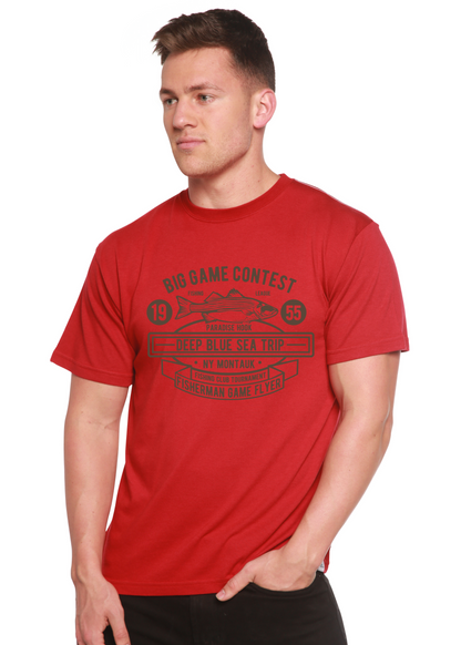 Big Game Contest Men's Bamboo Viscose/Organic Cotton Short Sleeve Graphic T-Shirt