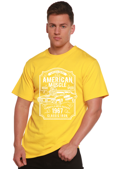 American Muscle Men's Bamboo Viscose/Organic Cotton Short Sleeve Graphic T-Shirt