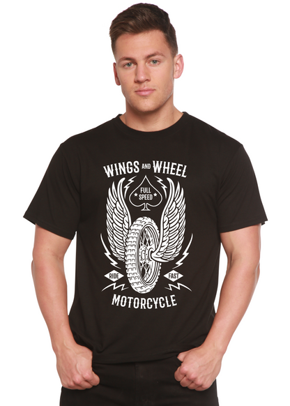Wings And Wheel Spun Bamboo® Men's Bamboo Viscose/Organic Cotton Short Sleeve Graphic T-Shirt