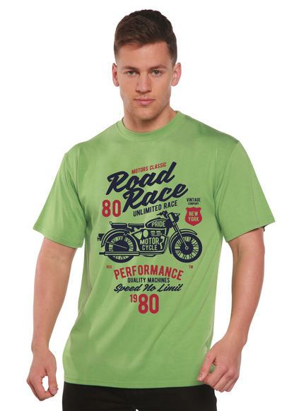 Road Race Motorcycles Spun Bamboo® Men's Bamboo Viscose/Organic Cotton Short Sleeve Graphic T-Shirt