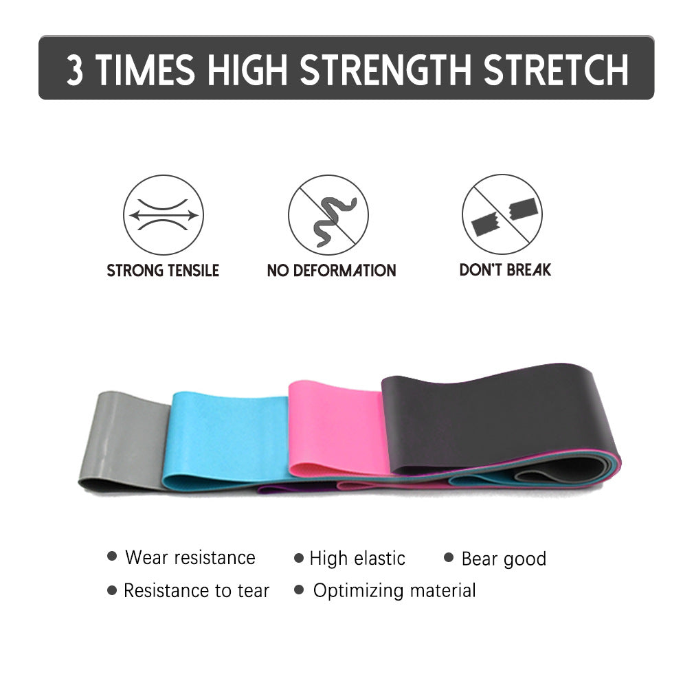 Yoga Fitness Tension Belt Anti-Skid New Latex Elastic Belt Squatting Hip Lifting Resistance Belt Elastic Belt Suit
