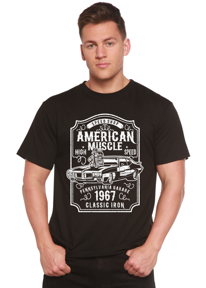 American Muscle Men's Bamboo Viscose/Organic Cotton Short Sleeve Graphic T-Shirt