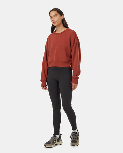 TreeFleece Oversized Cropped Crew