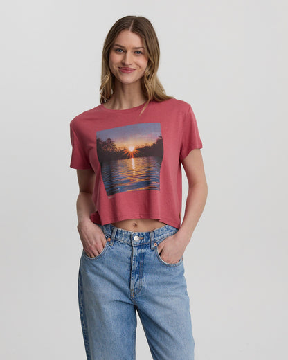 Lake View Crop T-Shirt