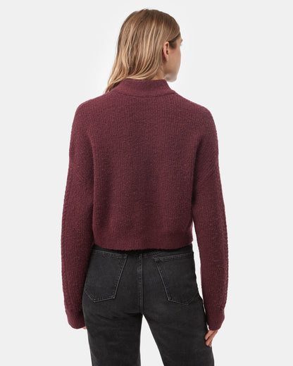 Highline Fuzzy Cable Sleeve Sweater