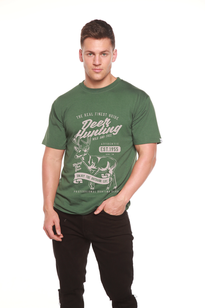 Deer Hunting Men's Bamboo Viscose/Organic Cotton Short Sleeve Graphic T-Shirt