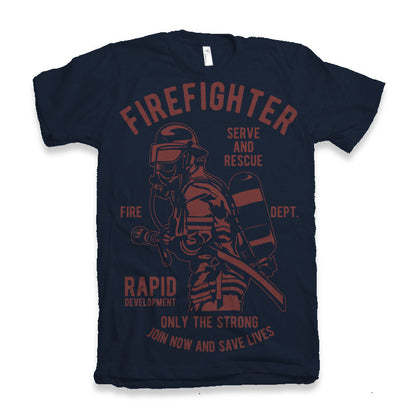 Firefighter Dept Men's Bamboo Viscose/Organic Cotton Short Sleeve Graphic T-Shirt