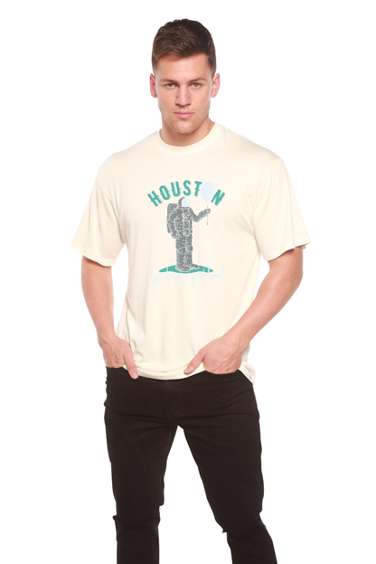 HOUSTON Men's Bamboo Viscose/Organic Cotton Short Sleeve Graphic T-Shirt