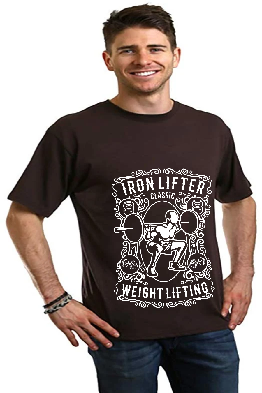 Iron Lifter Men's Bamboo Viscose/Organic Cotton Short Sleeve Graphic T-Shirt